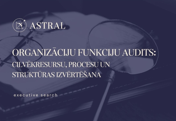 Organizāciju funkciju audits: Cilvēkresursu, procesu un struktūras izvērtēšana