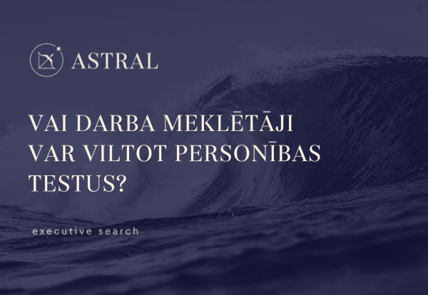 Vai darba meklētāji var viltot personības testus?